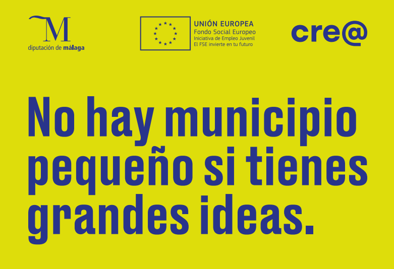 Cartel Proyecto Crea No hay municipio pequeño si tienes grandes ideas